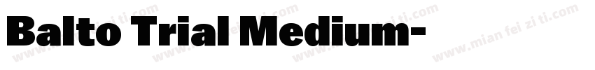 Balto Trial Medium字体转换